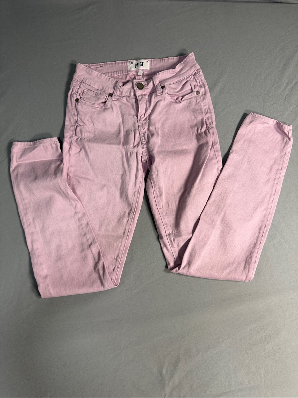 PAIGE Pastel Pink Skinny Jeans